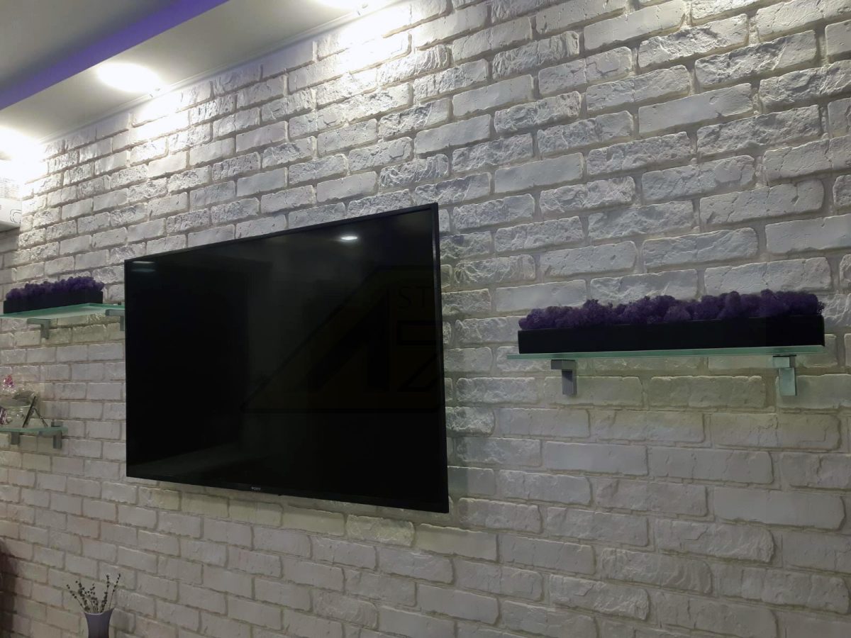 Кашпо с стабилизированным мхом 500х70х50мм – ручной работы — изображение 5