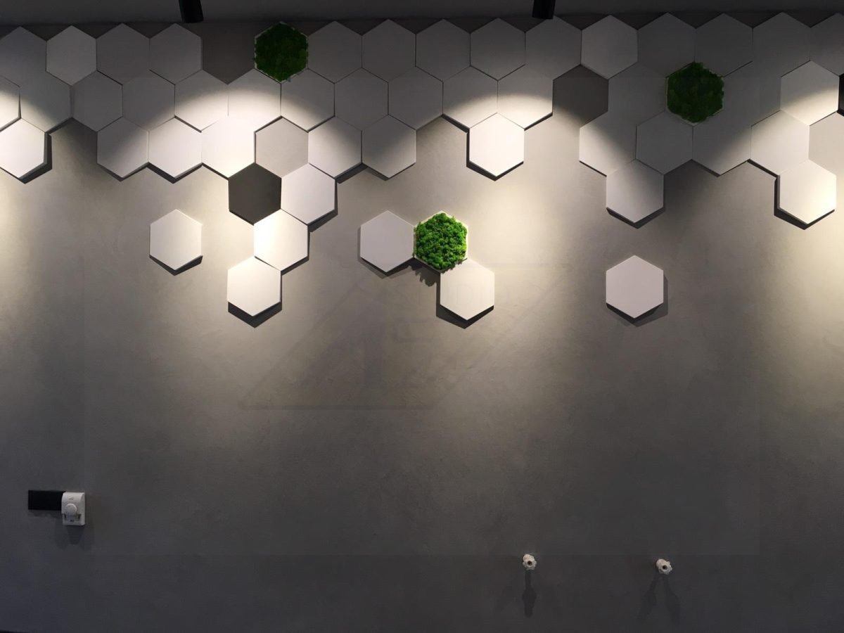 Стабилизированный мох ягель  в сотах из гипса — изображение 7