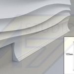 3D панель из гипса ПЛИНТУС