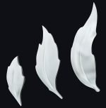 Гипсовая 3д панель с подсветкой LED Листья — изображение 3