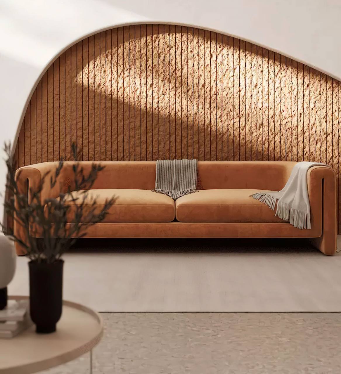Гипсовые 3D панели Скала-рейка 500×900×28мм — изображение 1