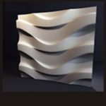 Гипсовая 3д панель Волна широкая — изображение 2