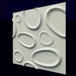 3D панель из гипса  Брызги 500х500х20мм — изображение 2