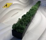 Кашпо из гипса с стабилизированным мхом Black 500х70х50мм