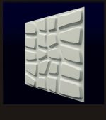 3D панель из гипса ДАНДИ 500x500x20 мм — изображение 3