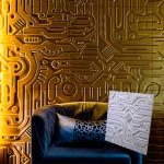 Гипсовые 3D панели  ЭКС МАШИНА 500 x500x16мм