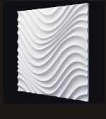 Гипсовая 3д панель Гребешки 500х500х18мм — изображение 2