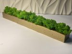 Стабилизированный мох в кашпо Gold-Green 500х70х50мм