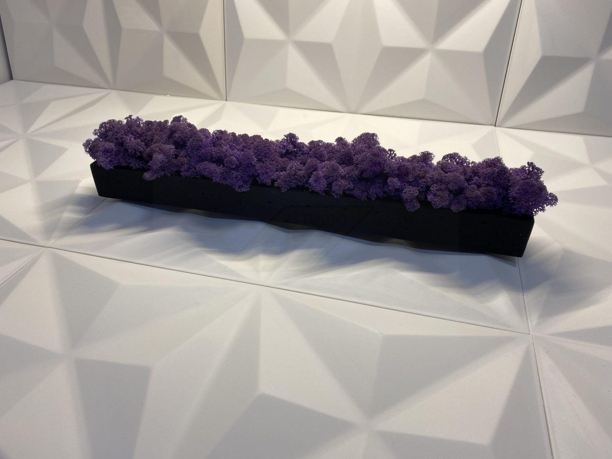 Кашпо с стабилизированным мхом 500х70х50мм – ручной работы — изображение 8