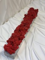 Мох в бетонном кашпо Red Moss 500х70х50мм – ручной работы — изображение 2