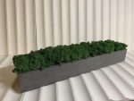 Бетонное кашпо с стабилизированным мхом 700х150х90мм