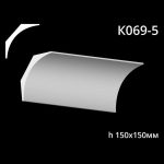 Карниз потолочный из гипса A7Studio К069-5 — изображение 3