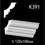 Карниз потолочный из гипса A7Studio К391