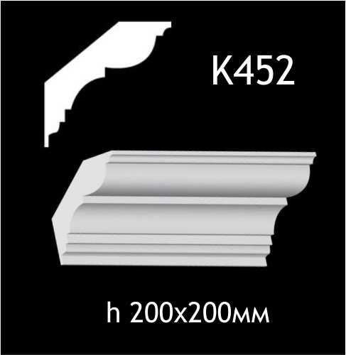 Карниз потолочный из гипса A7Studio К452 — изображение 1