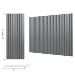 Крупноформатная гипсовая 3Д панель  Каннелюры 30