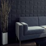 3D панель из гипса КОСОЙ КВАДРАТ — изображение 3