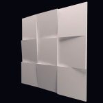 Панели из гипса 3D  Квадраты 500х 500х20мм — изображение 2