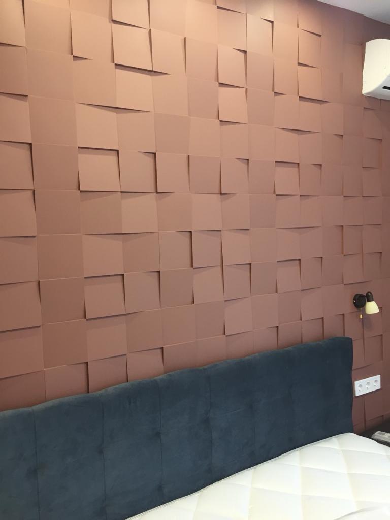 Панели из гипса 3D  Квадраты 500х 500х20мм — изображение 1