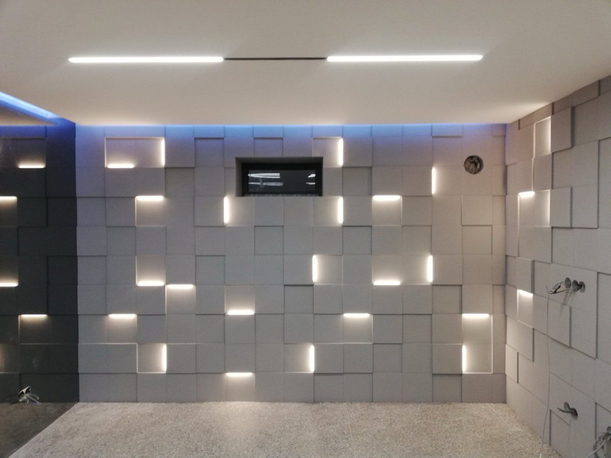 3D панель LED КВАДРАТ — изображение 3