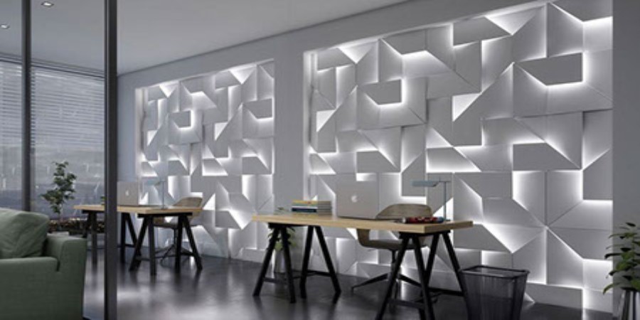 3D панель из гипса «LED IQ» — изображение 6