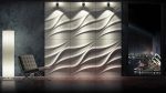 3D панели из гипса  Лотос 600х 460х40мм