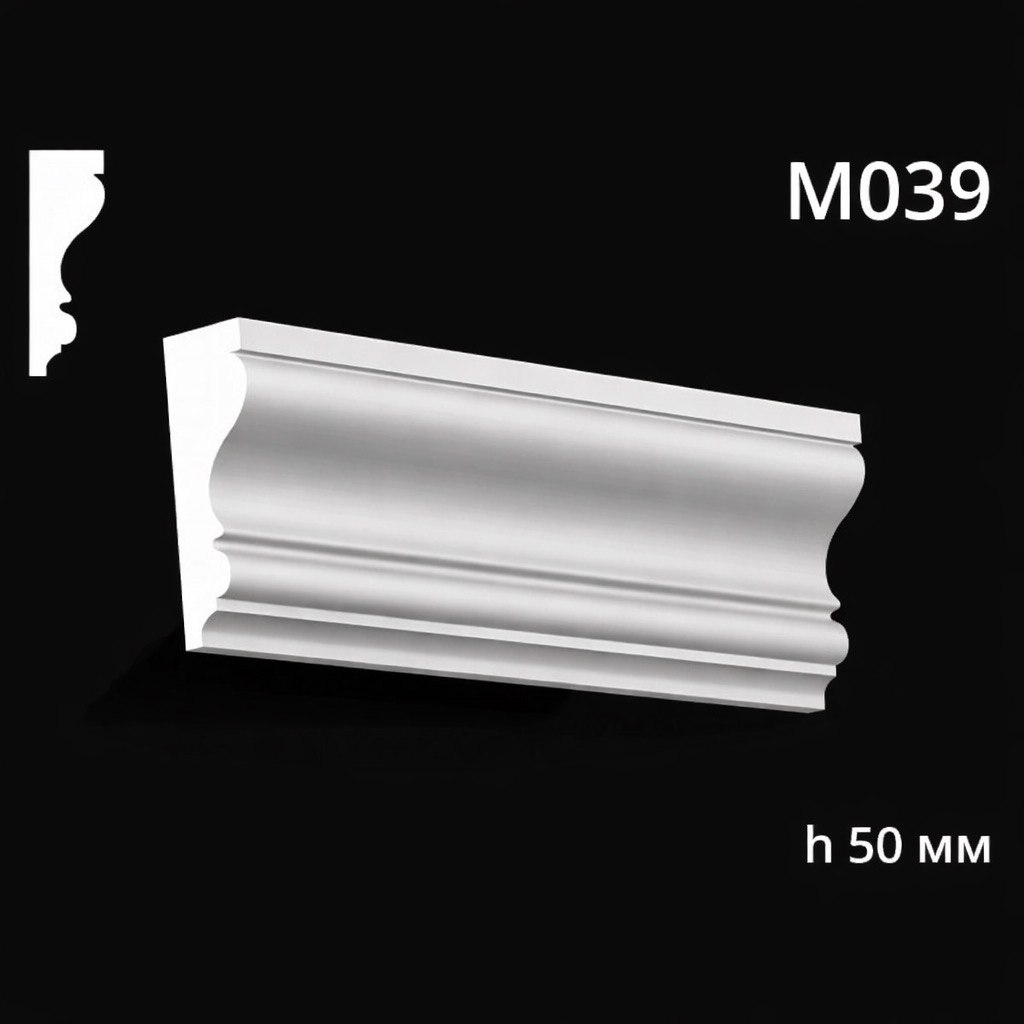 Гипсовый молдинг M039 — изображение 1