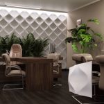 3D панель из гипса  Мягкий ромб 500х500х40мм