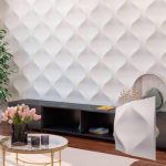 3D панель из гипса  Мягкий ромб 500х500х40мм — изображение 3