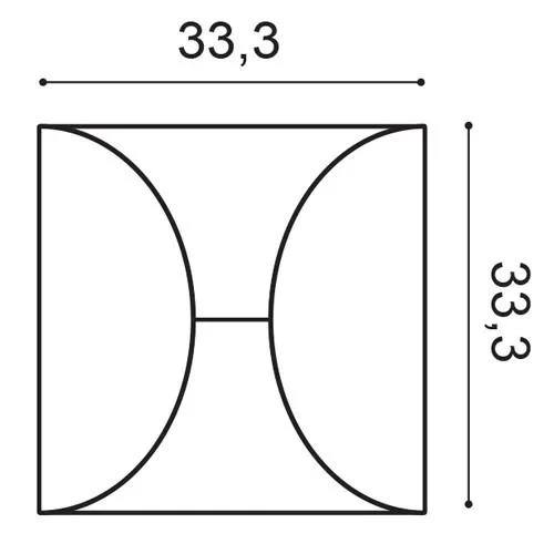 Гипсовые 3D панели Орак 333x333x32мм — изображение 9