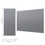 Крупноформатная гипсовая 3Д панель  Параллайн 35