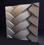 Гипсовые 3D панели Переплет 500х500х25мм — изображение 2