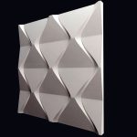 3D панель из гипса  Пирамидки 500х500х25мм — изображение 2