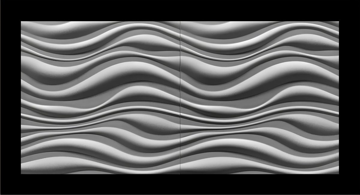 Гипсовые 3D панели Прибой 500х500х20мм — изображение 6