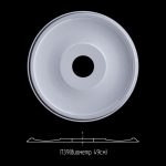 Розетка гипсовая гладкая Р-1