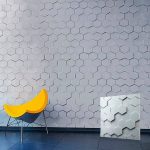 Гипсовые 3D панель Соты 500х500х30мм