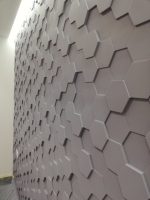 Гипсовые 3D панель Соты 500х500х30мм — изображение 3