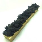 Стабилизированный мох в кашпо Gold-Black 500х70х50мм