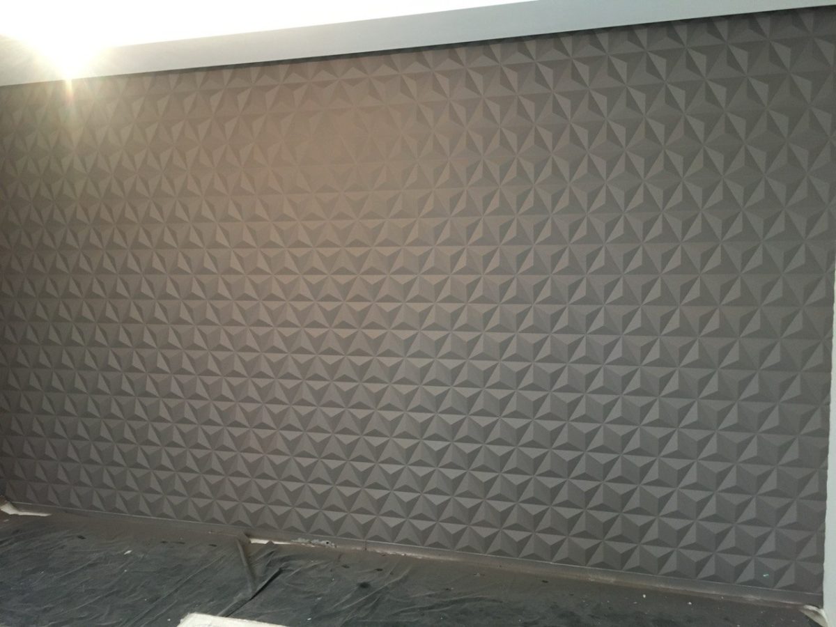 3D панель из гипса Трианглы — изображение 3