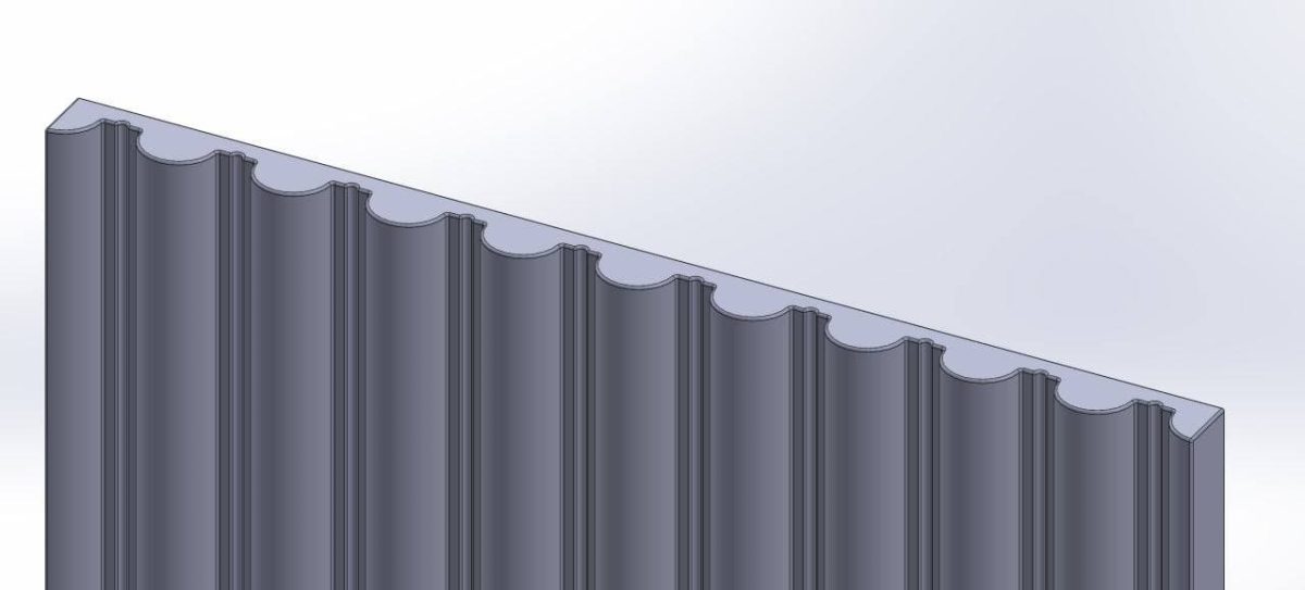 Крупноформатная гипсовая 3Д панель Tube — изображение 3