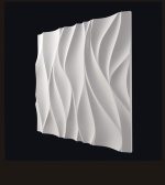 3D панель из гипса ВЕТЕР 500x500x20мм — изображение 2