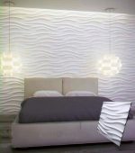 3D панель из гипса ВОЛНУШКА 500x500x25мм