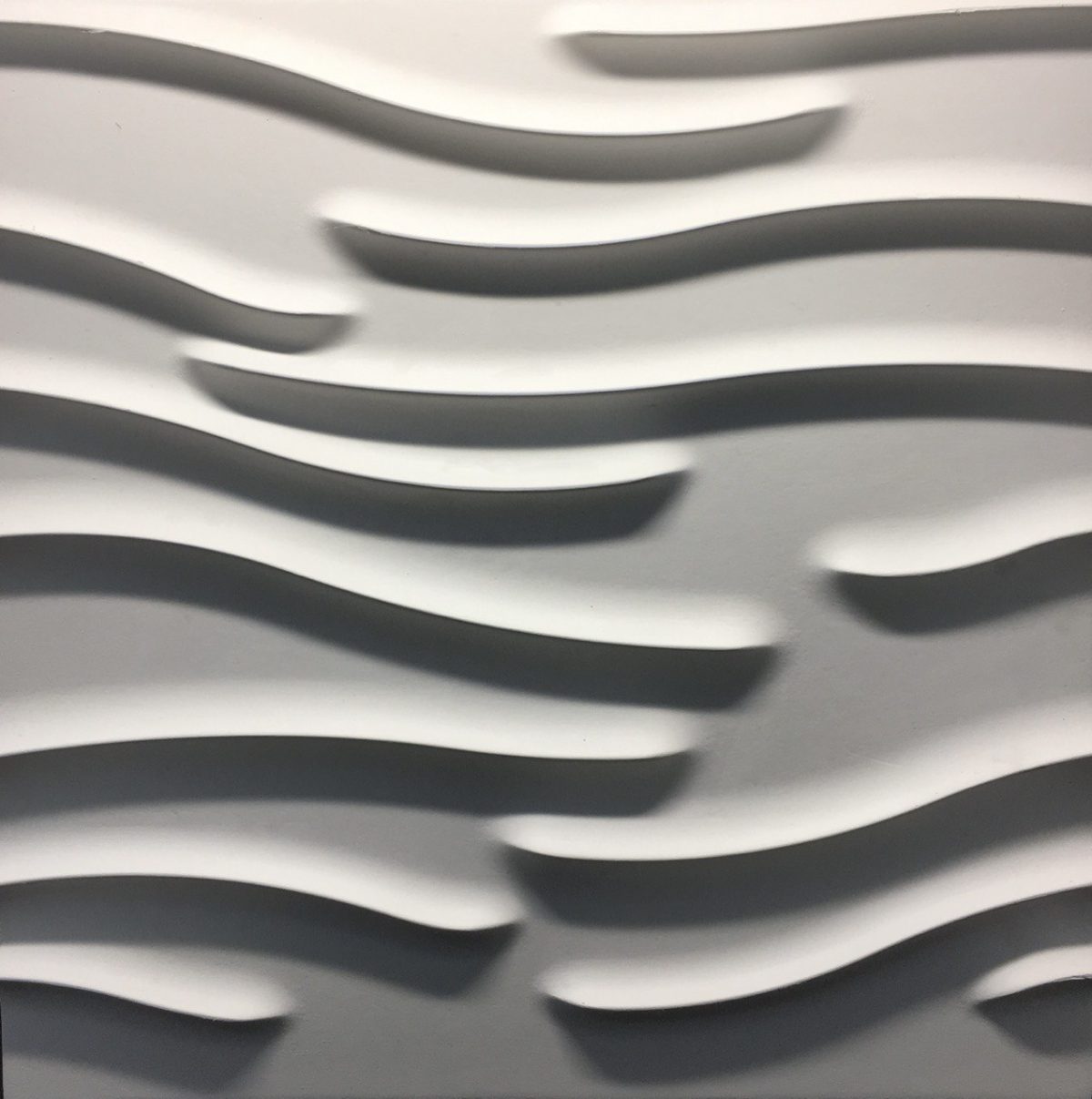 3D панель из гипса ВОЛНУШКА 500x500x25мм — изображение 2