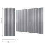 Крупноформатная гипсовая 3Д панель Зигзаг