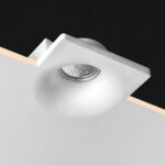 Гипсовый точечный встраиваемый светильник SV-004 белый