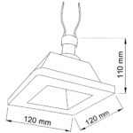 Гипсовый точечный встраиваемый светильник SV-005 белый — изображение 3