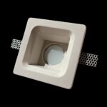 Гипсовый точечный встраиваемый светильник SV-005 белый