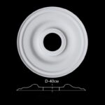 Розетка гипсовая гладкая Р-21