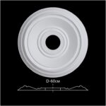 Розетка гипсовая гладкая Р-27