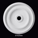 Розетка гипсовая гладкая Р-76