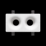 Гипсовый точечный встраиваемый светильник SV-004-2 белый — изображение 2